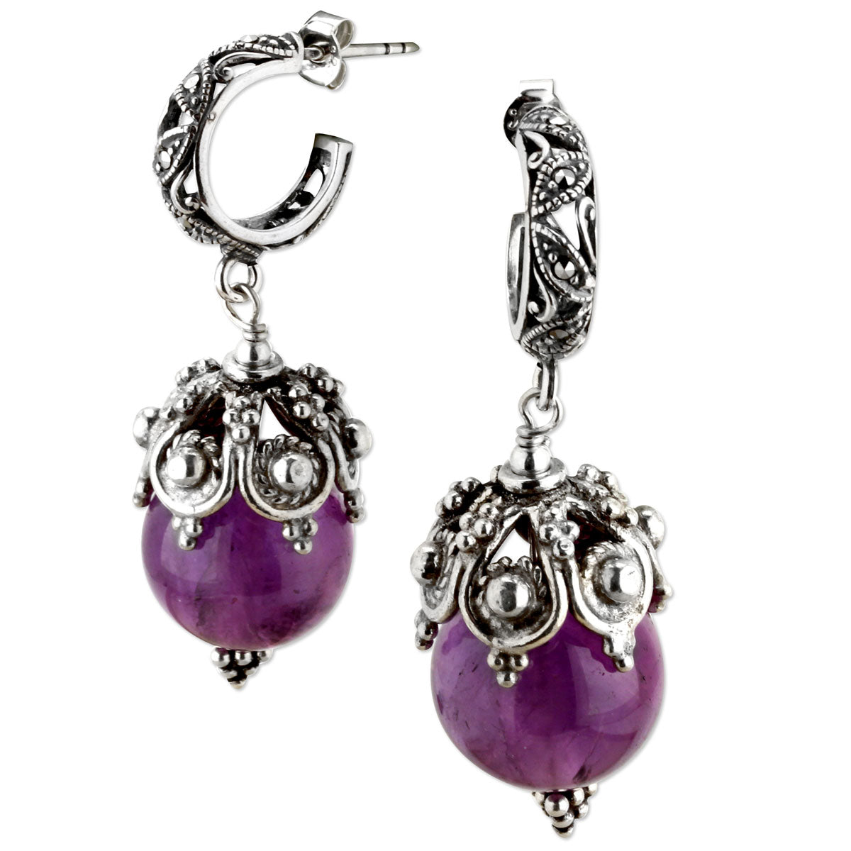 Amethyst Earrings-343133