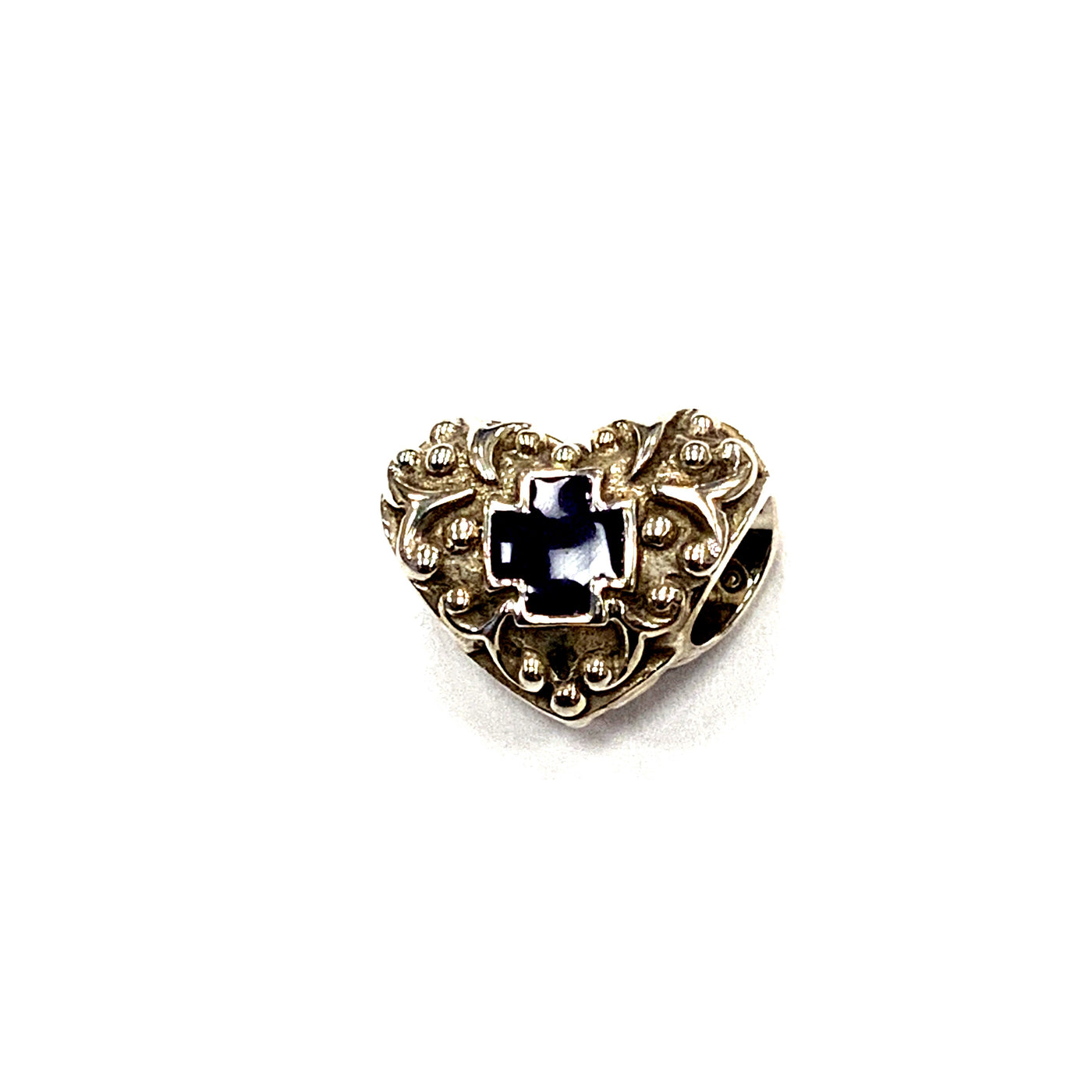 Storywheels Purple Cross Heart Charm