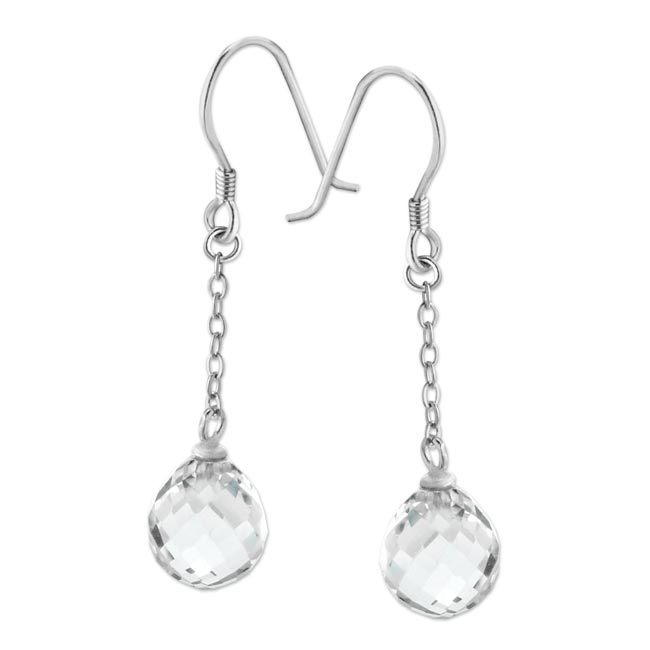 Clear Crystal Earrings-343049