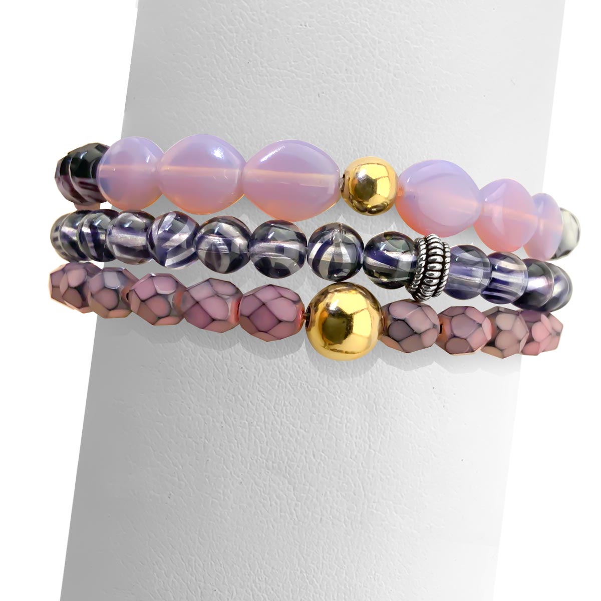 Lilac Bracelet Stack