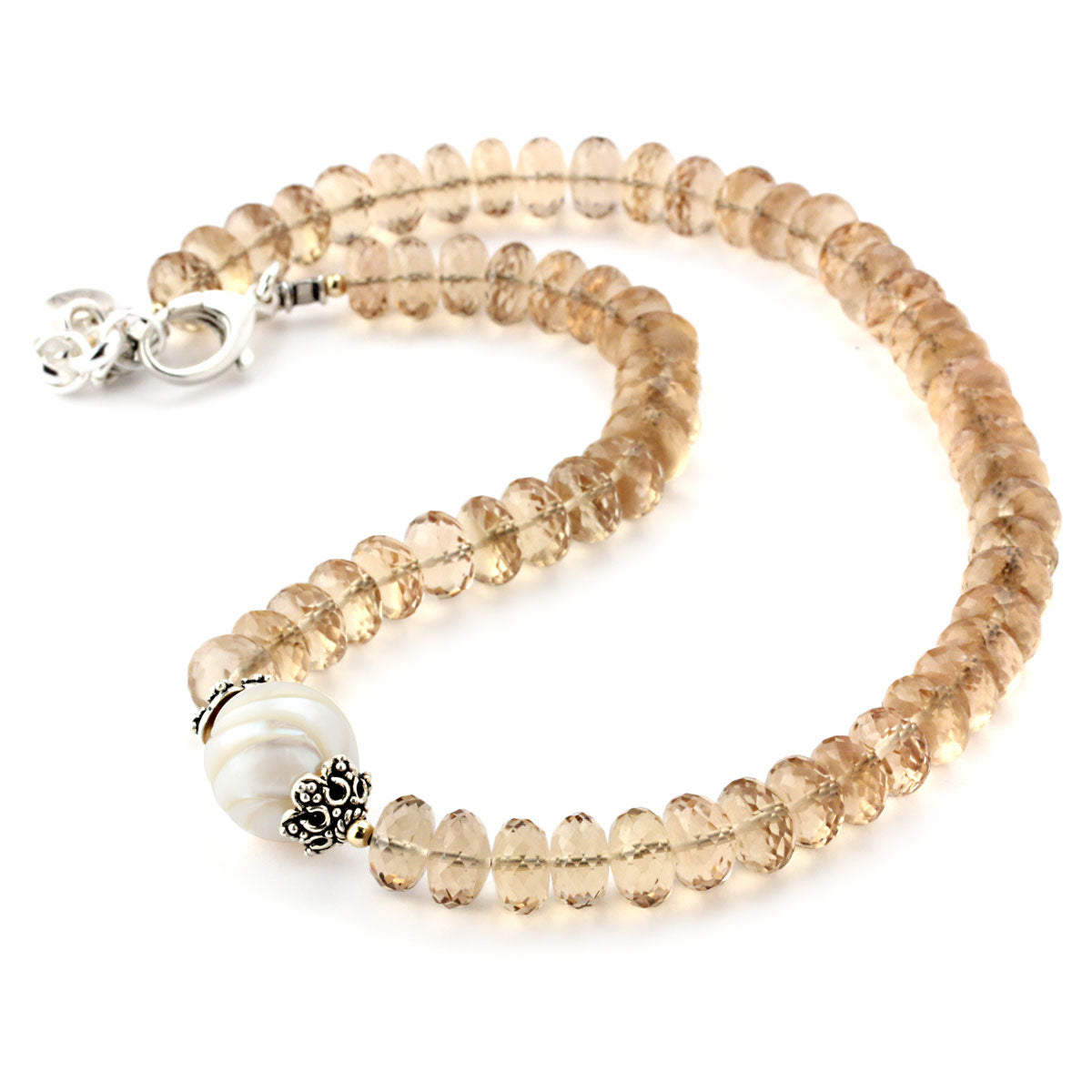 Freshwater Pearl & Citrine Necklace-346329