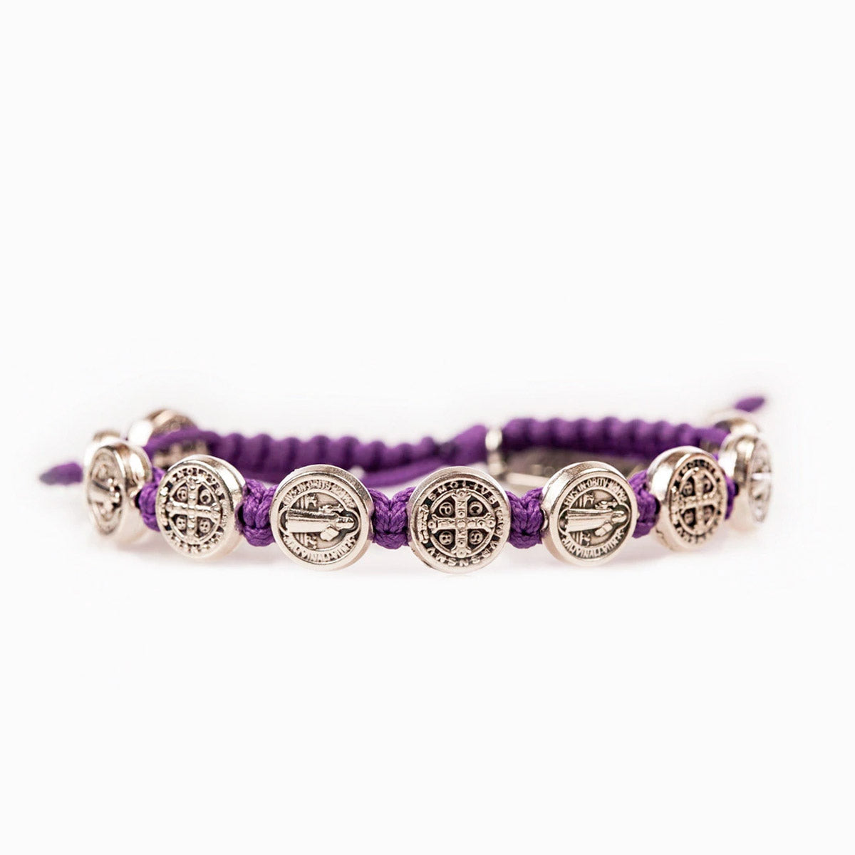Benedictine Purple & Silver Blessing Bracelet