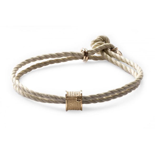 Our Father Gold Plated & Cotton Bracelet
