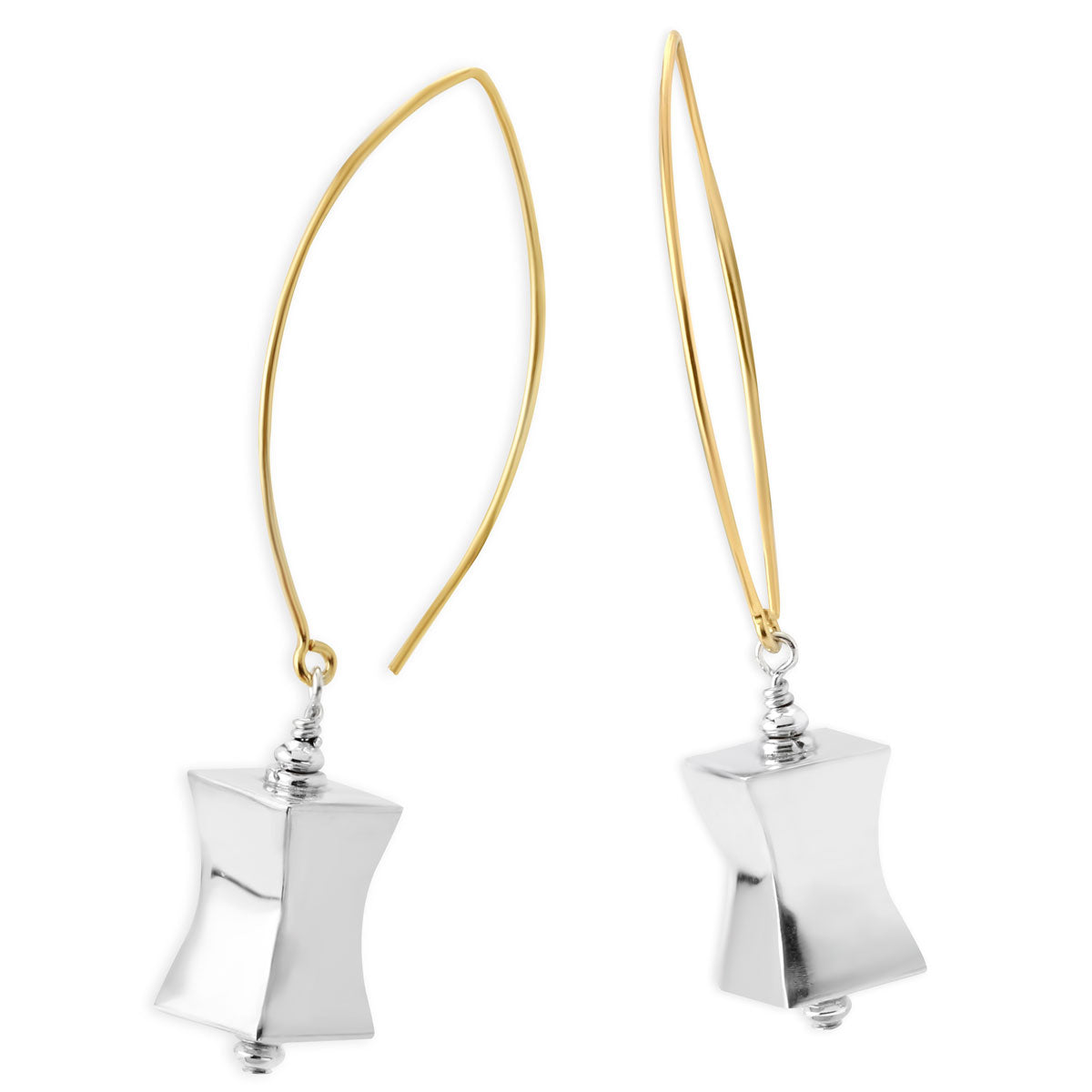 Two-Tone Earrings-245524