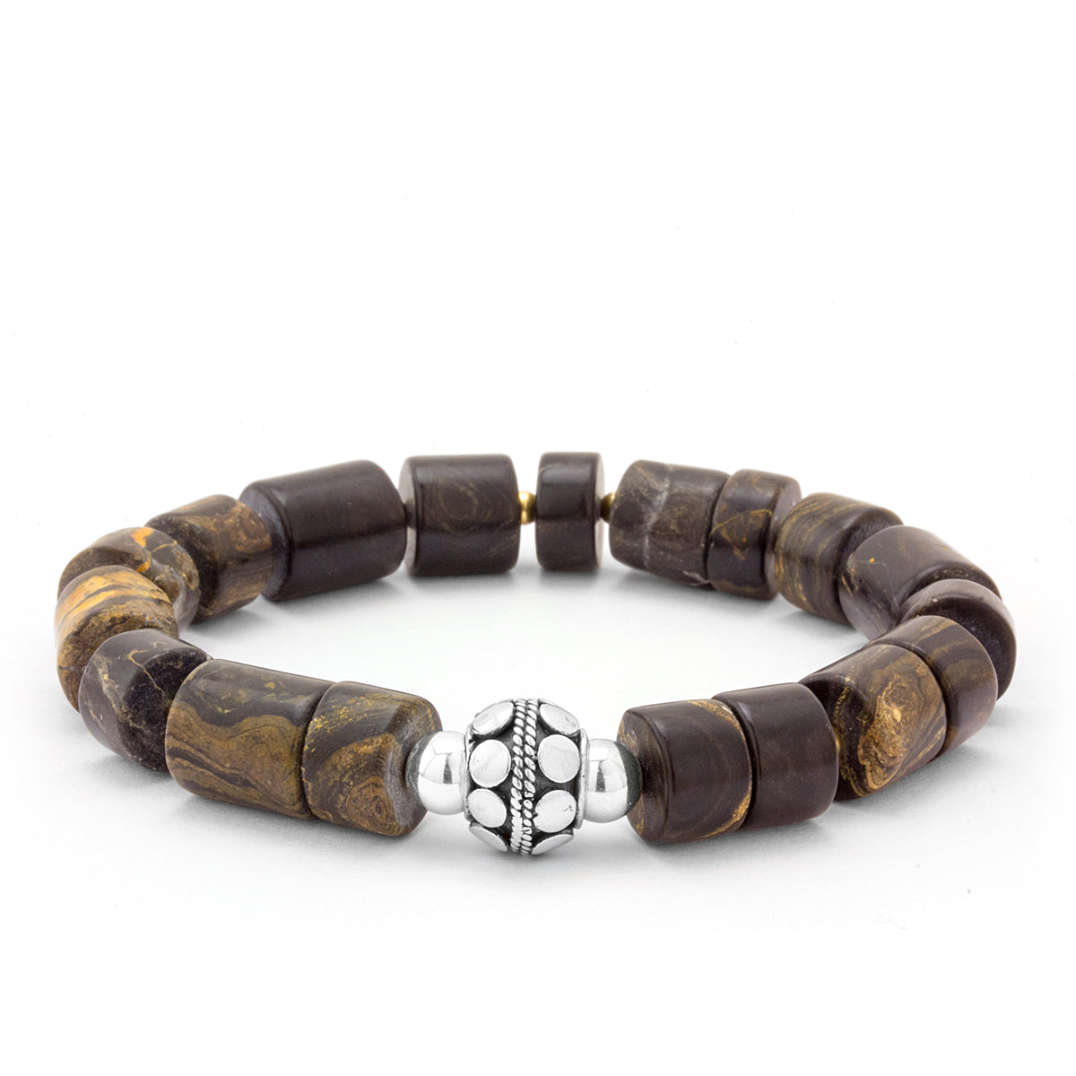 Camouflage Jasper Stretch Bracelet - 2