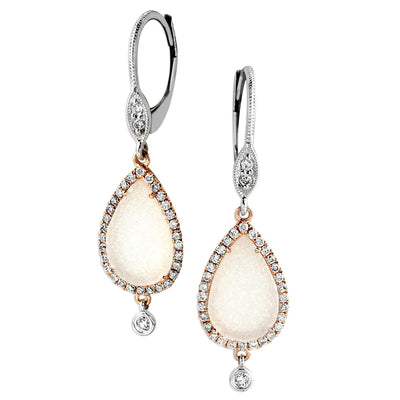 Drusy & Diamond Earrings-341849