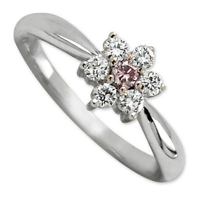 Diamond Flower Ring-200578