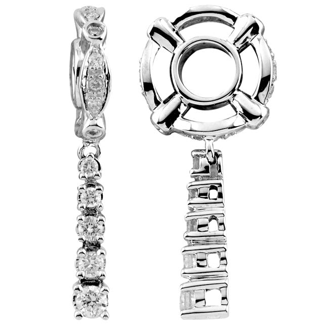 Storywheels Diamond Journey Dangle 14K White Gold Wheel ONLY 1 AVAILABLE!-285544