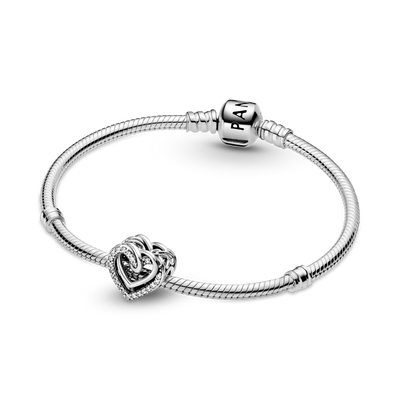 Sparkling Hearts Entwined Charm