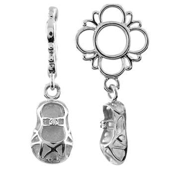 Storywheels Baby Shoe Dangle Sterling Silver Wheel LIMITED QUANTITIES!-333769