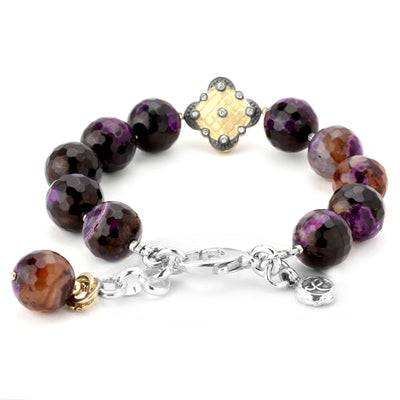 Lollies Purple Agate Bracelet 344485