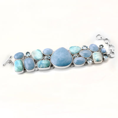 Larimar & Topaz Bracelet-347452