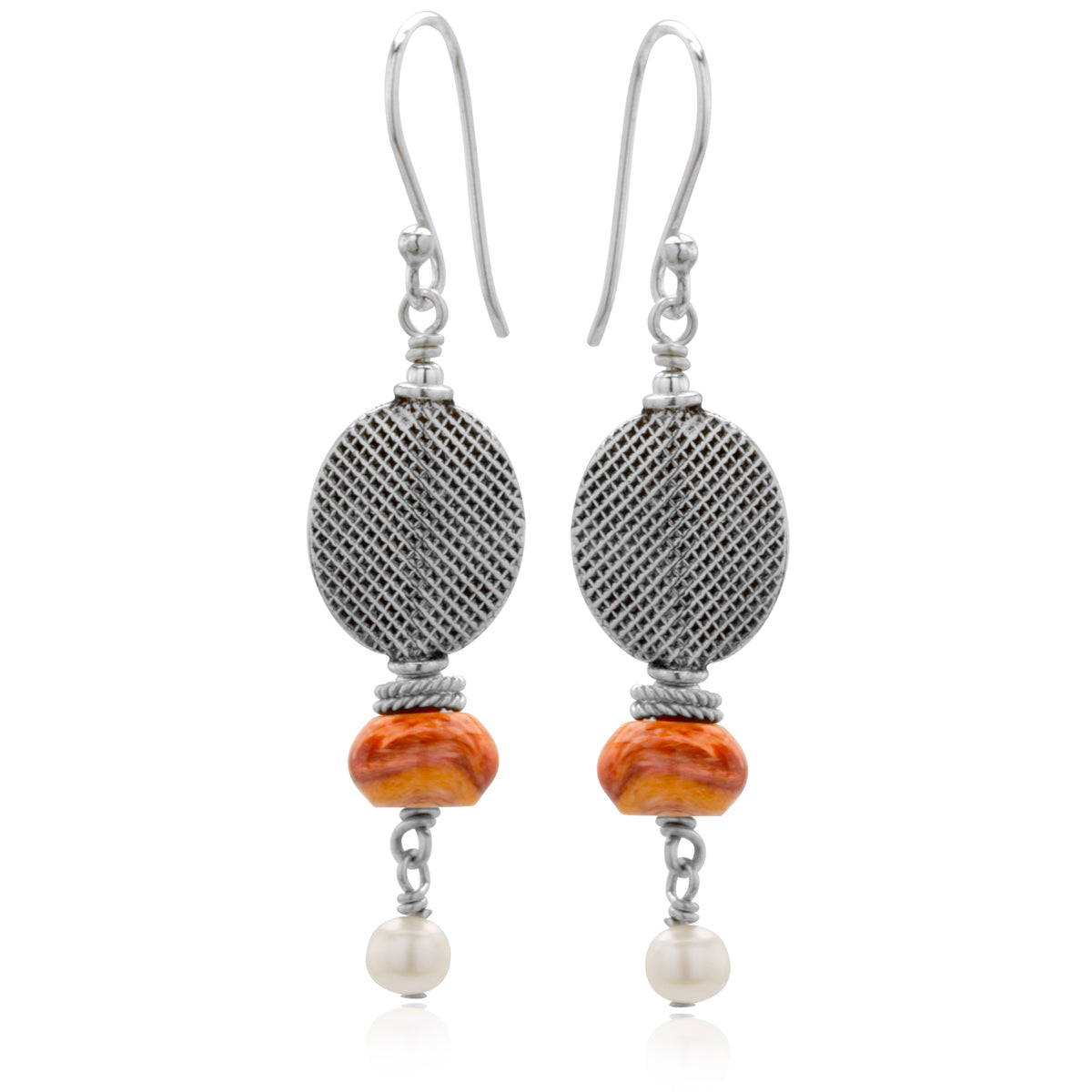 Impressionist Collection Spiny Oyster Textured Earrings