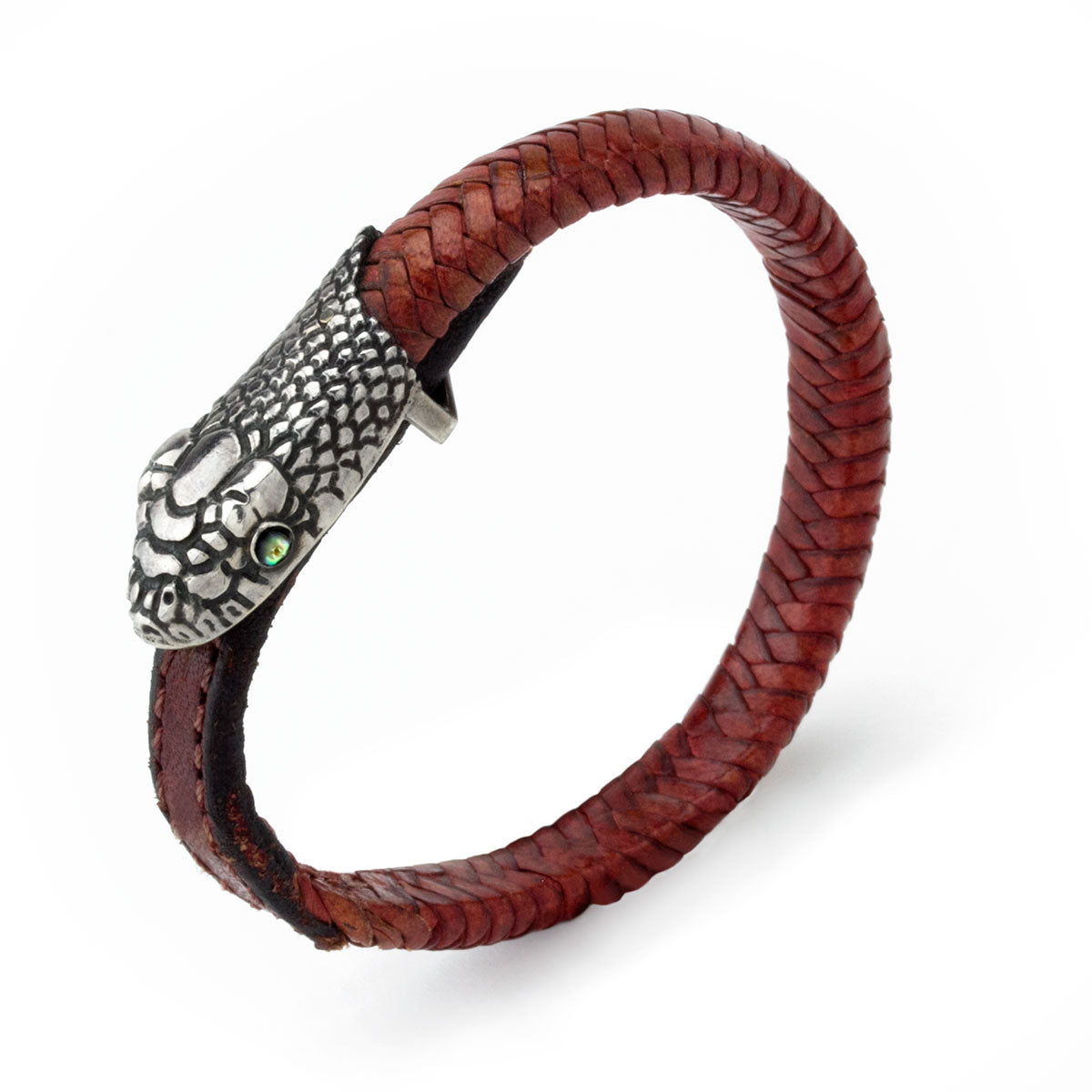 Leather Snake Head Unisex Bracelet