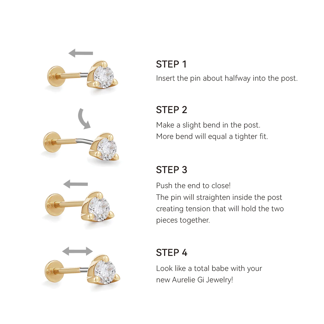 SPHERE | Round Piercing Top Earring