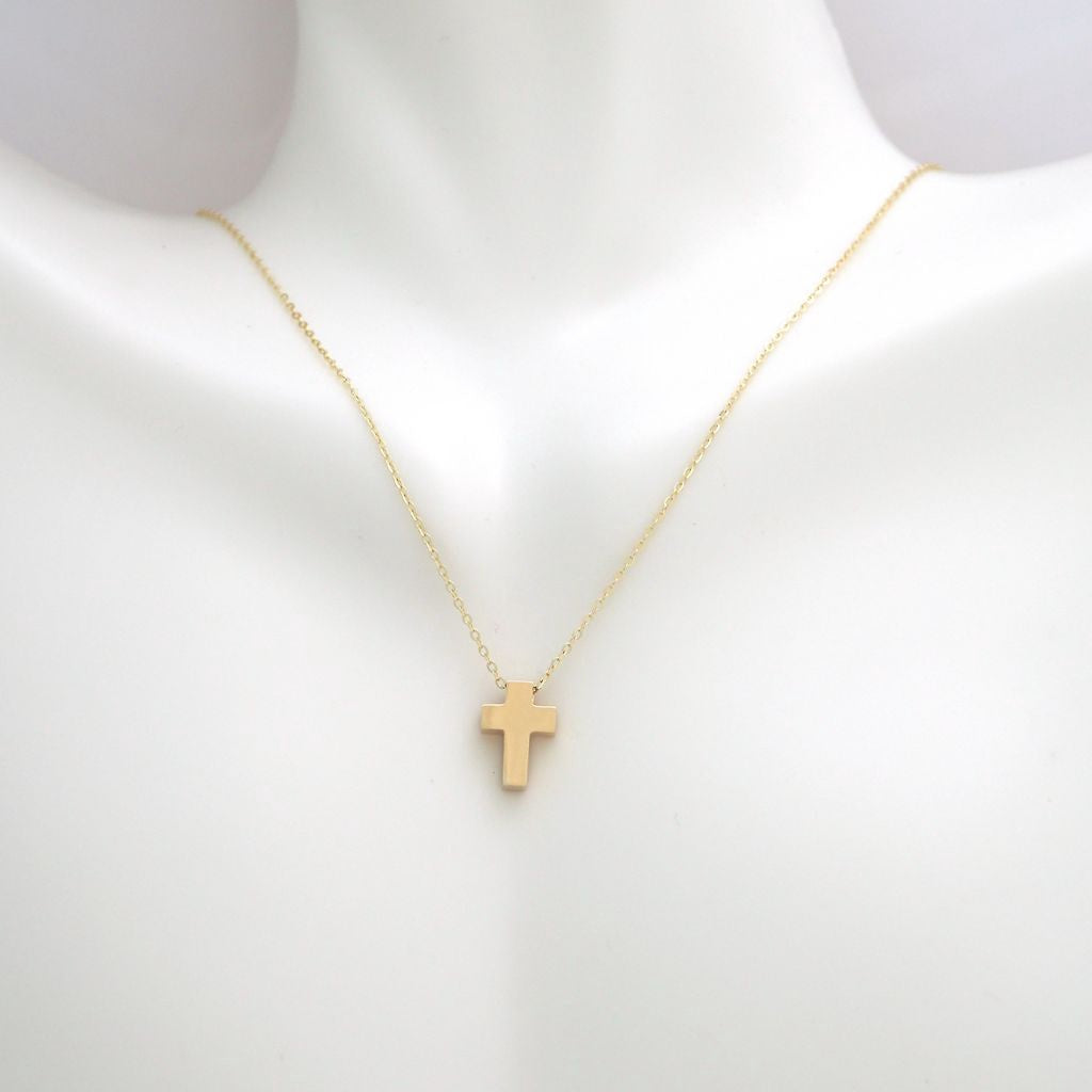14kYG Cross Necklace